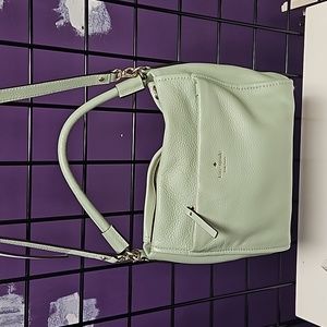 💙 women's purse green leather Kate Spade crossbody